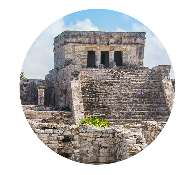 Tulum is a beautiful village on the south end of Riviera Maya with a great weather.